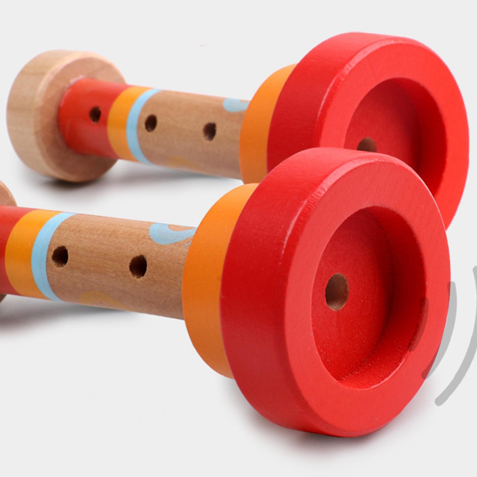 Musical Instrument Bugle - Çocuklar İçin Ahşap Trompet Şeklinde Müzik