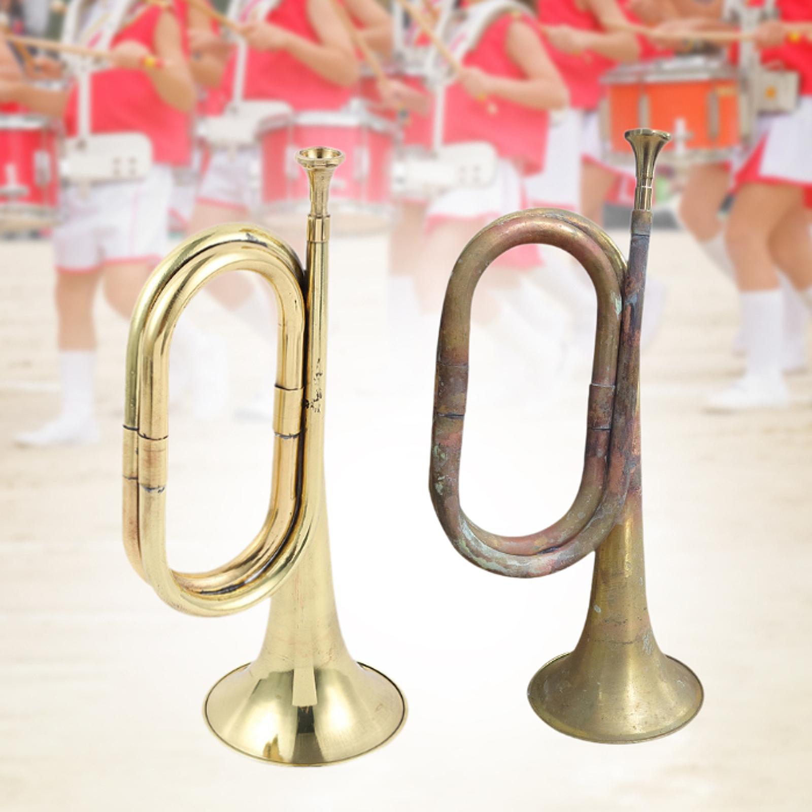 Musical Instrument Bugle - Pirinç Borazan Trompet Prop Müzik Aleti