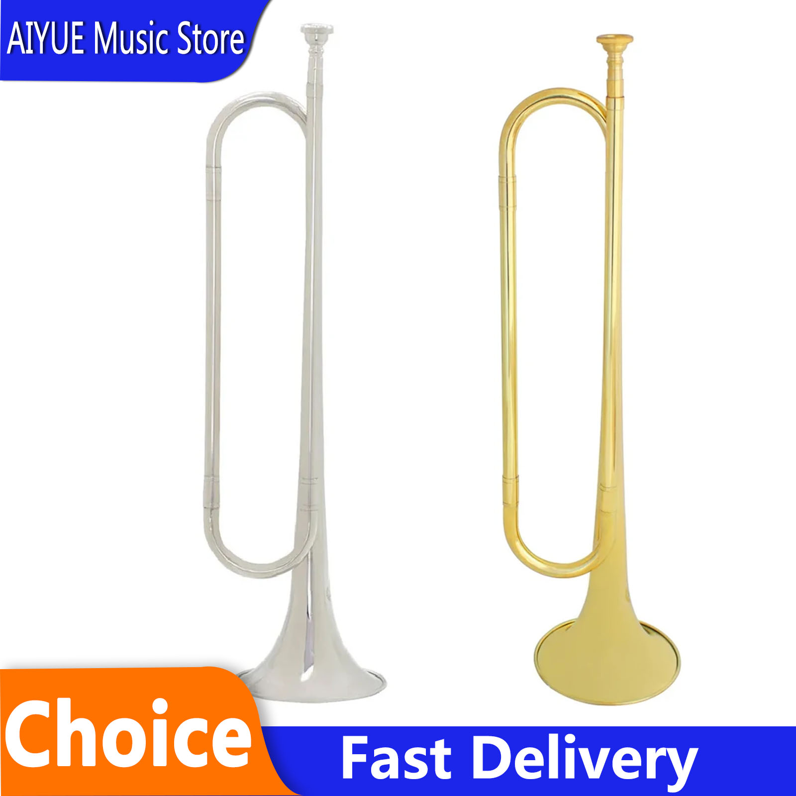 Musical Instrument Bugle - SLADE Retro Bb Düz Boru Trompet