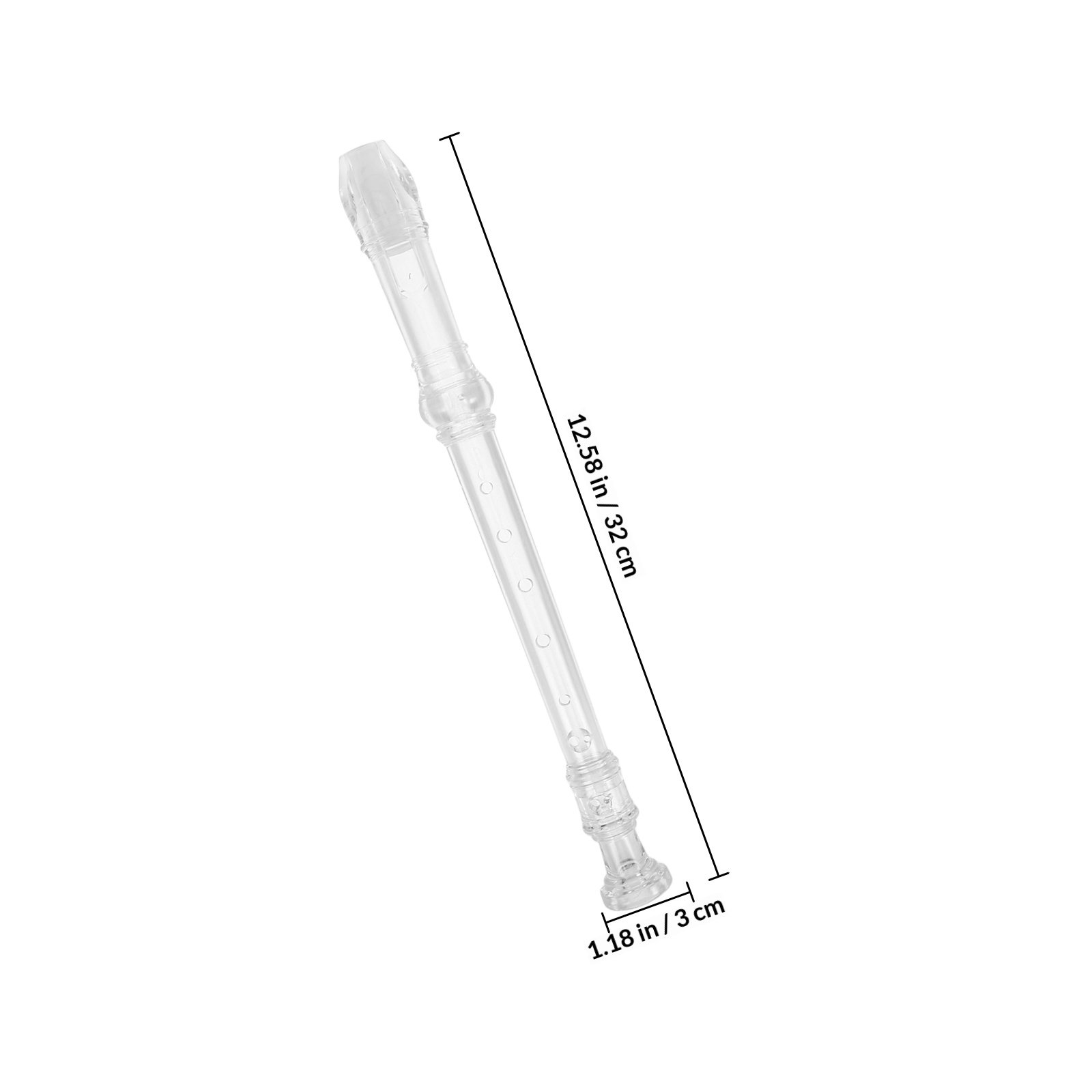 1 Adet 8 Delikli Şeffaf Sopran - Soprano Recorder Plastic incelemesi ve fiyatı